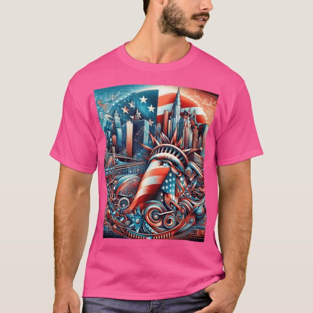 Tendencias de camisetas de EE. UU. 2025: De minima (Anverso)