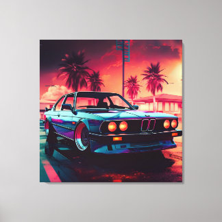 Tendencias Synthwave - BMW Classics Arte generado 