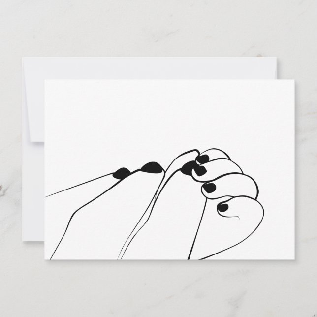 Tender Mamá monocroma Manos del bebé (Anverso)