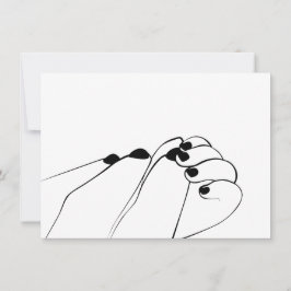 Tender Mamá monocroma Manos del bebé