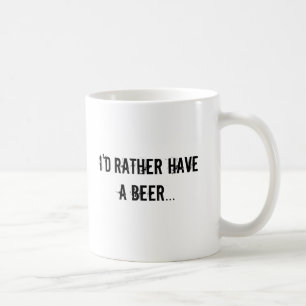 Tendría bastante una taza de café de la cerveza