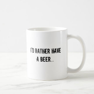 Tendría bastante una taza de café de la cerveza