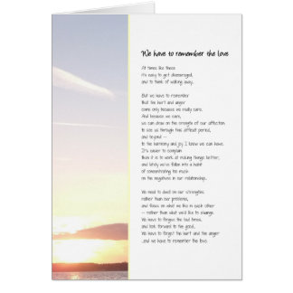 Tenemos que recordar el amor... las relaciones