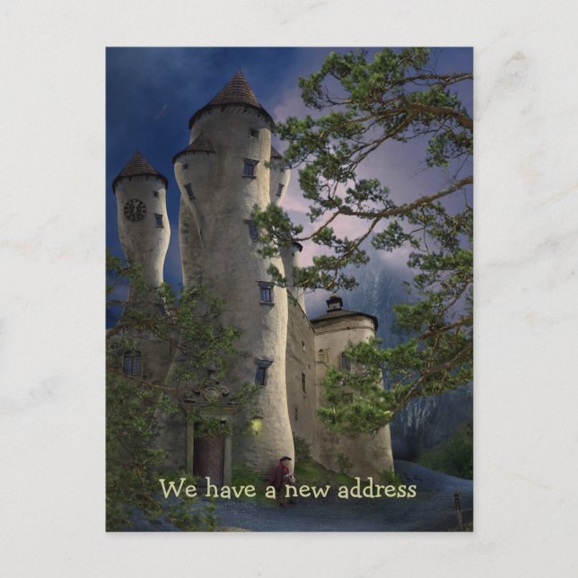 Tenemos una nueva dirección - Invitación postal (Anverso)