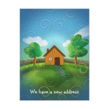 Tenemos una nueva dirección - Invitación postal