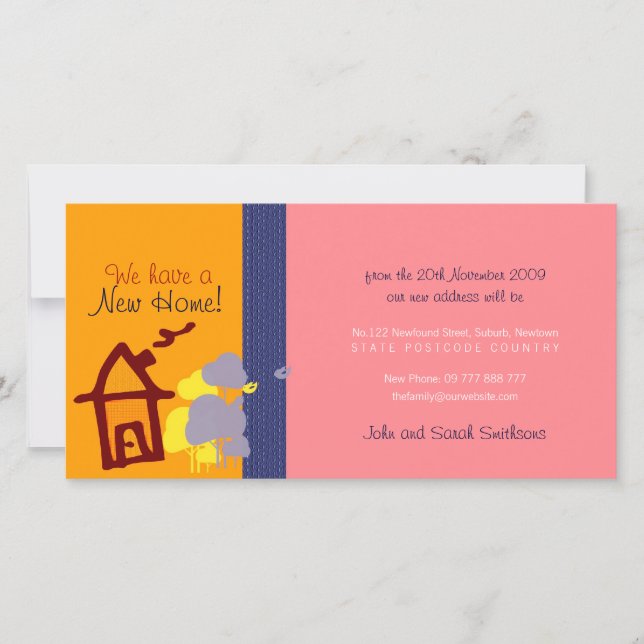 Tenemos una nueva tarjeta fotográfica para casa (Anverso)