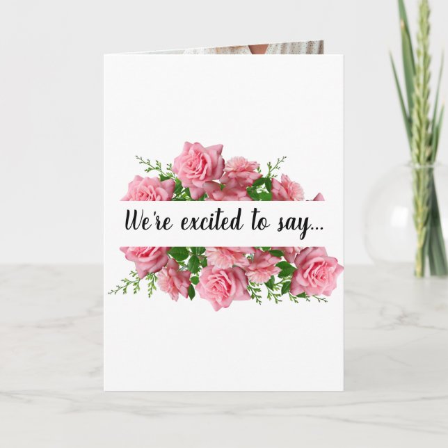 Tenemos una tarjeta de Invitación para el embarazo (Anverso)