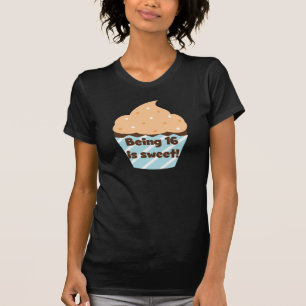 Tener 16 años es dulce cumpleaños de camisetas y r