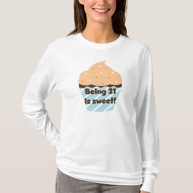 Tener 21 años es dulces camisetas de cumpleaños y  (Anverso)