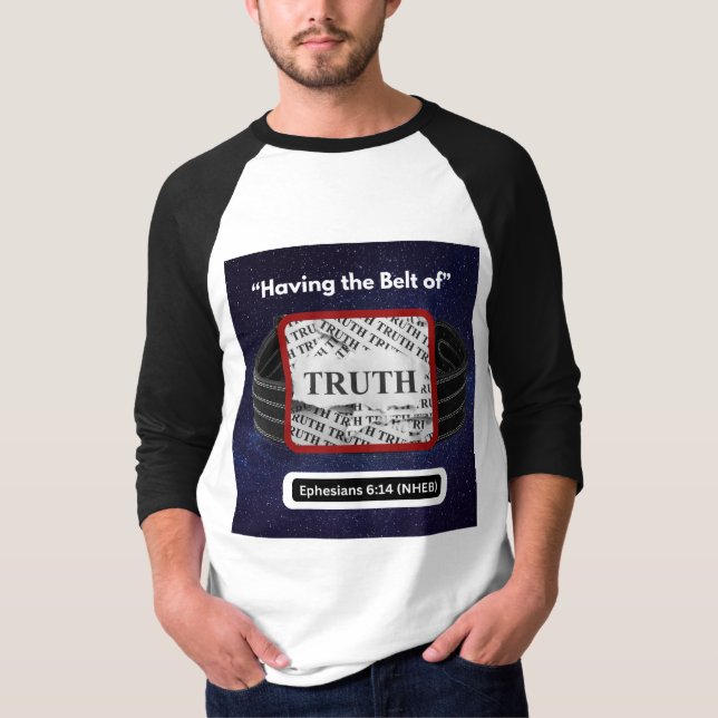 Tener el cinturón de la verdad - Camisa de manga l (Anverso)