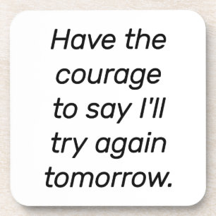 Tener El Valor Posavasos De Plástico Rígido