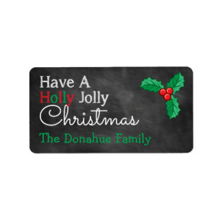 Tener Etiquetas De Regalo De Chalkboard Para Navid