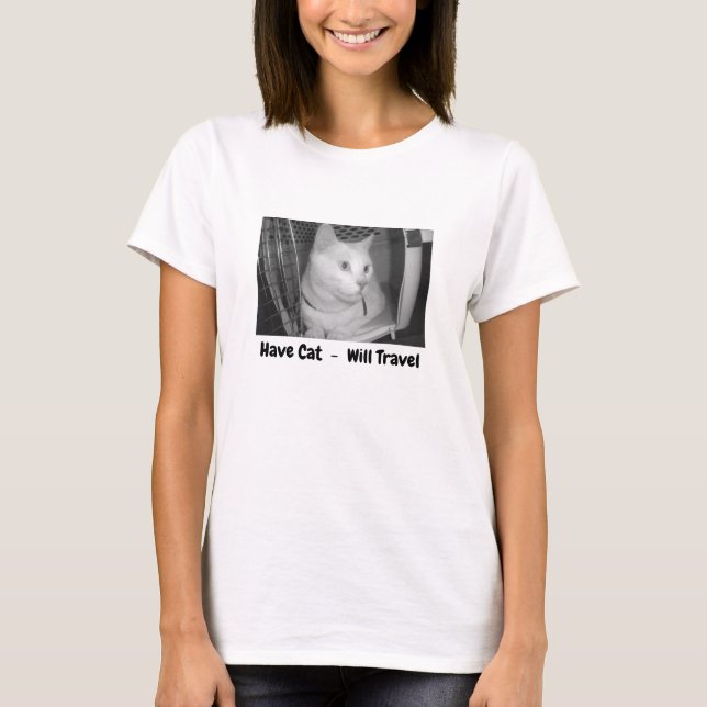 Tener gato - Viajará en camiseta (Anverso)