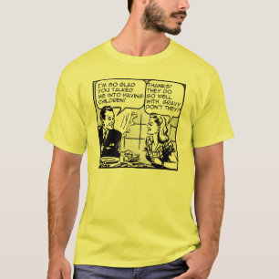 Tener humor retro divertido de la camisa de los