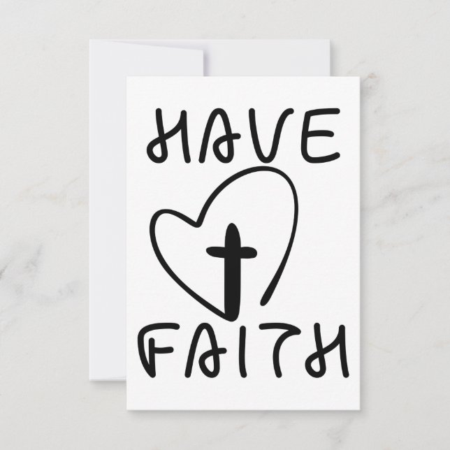 Tener tarjeta de saludo plana con negrita y fideli (Anverso)