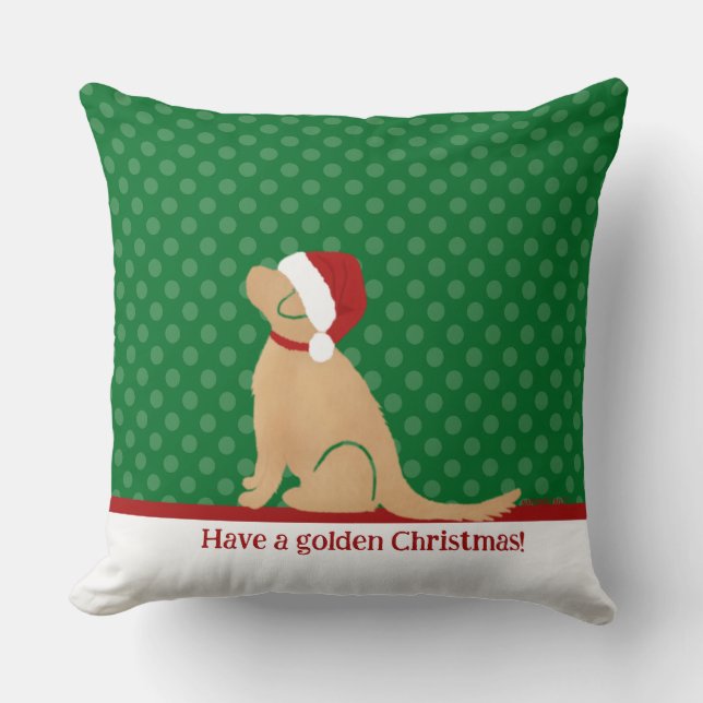 Tener un Cojín decorativo de Navidades dorados (Anverso)