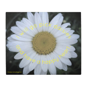 Tener un corazón feliz arte de la pared Metalizado