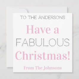 Tener un fabuloso Navidad de tipografía rosa moder