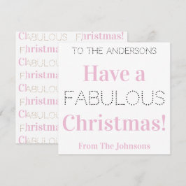Tener un fabuloso Navidad de tipografía rosa moder