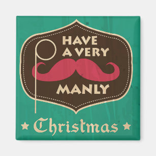 Tener un imán de Navidades muy masculinos