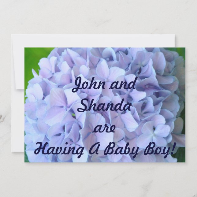 Tener un niño! Invitaciones para ducha de bebé Flo (Anverso)
