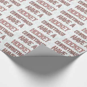 Tener Un Papel De Envoltura De Candy Cane Para Nav