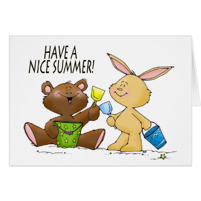 tener una buena tarjeta de verano (Anverso (Horizontal))