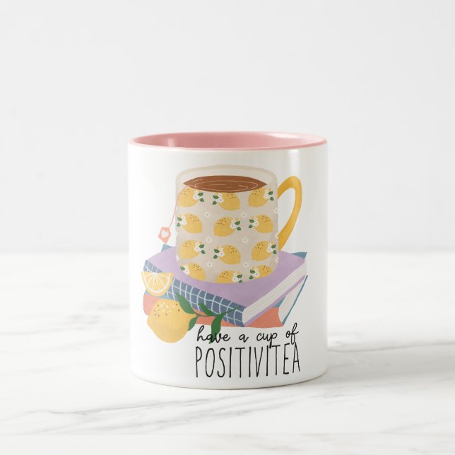 Tener Una Copa De Cita Positivitea (Centro)