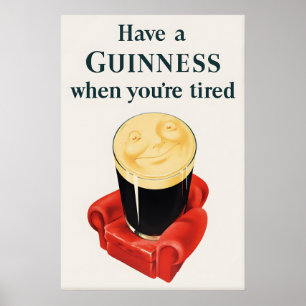 Tener una impresión de cartel de Guinness John Gil