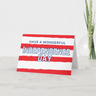 Tener una maravillosa tarjeta para el Día de la In
