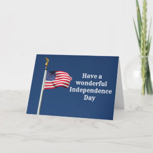 Tener una maravillosa tarjeta para el Día de la In