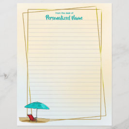 Tener una playa de una hoja de papel en línea de u