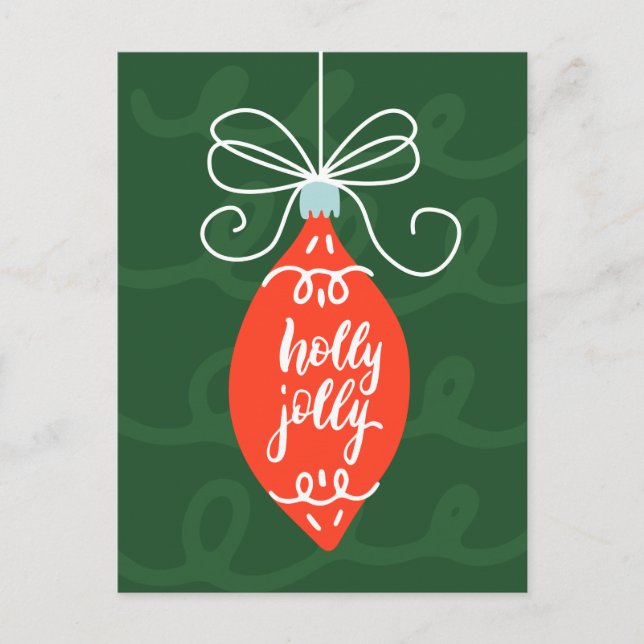 Tener una postal navideña para Navidades de Holly  (Anverso)