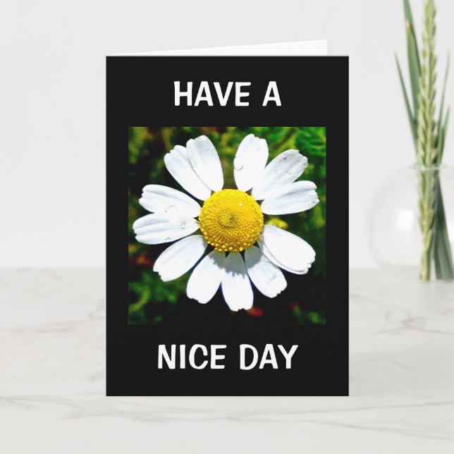 Tener una tarjeta de cumpleaños para un buen día (Anverso)