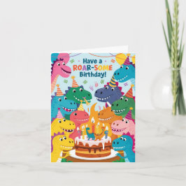 Tener una tarjeta de cumpleaños ROAR