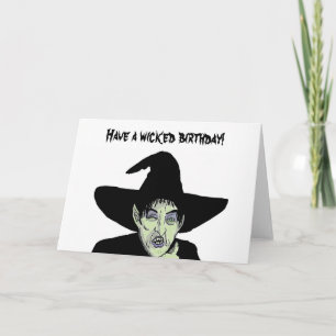 Tener una tarjeta de cumpleaños totalmente malvada