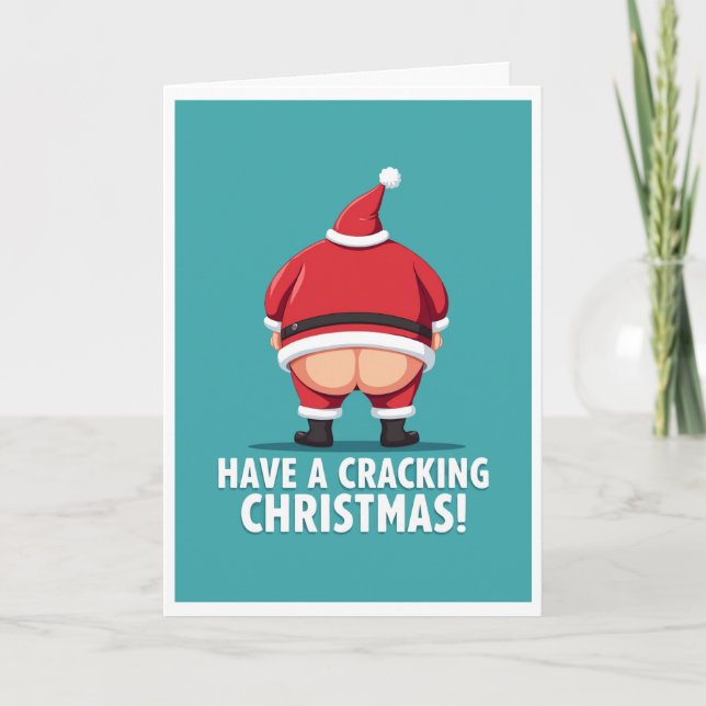 Tener una tarjeta de Navidades de cracking (Anverso)