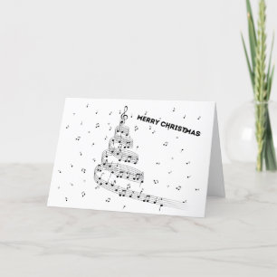Tener una tarjeta de saludo de Navidades musicales