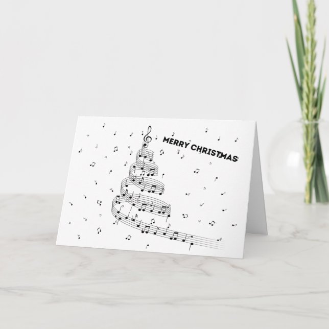 Tener una tarjeta de saludo de Navidades musicales (Anverso)