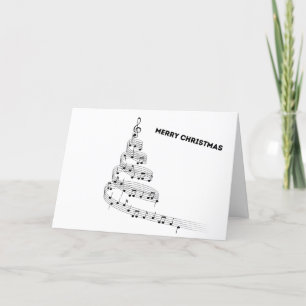 Tener una tarjeta de saludo de Navidades musicales