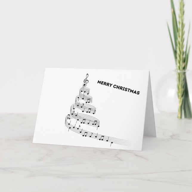 Tener una tarjeta de saludo de Navidades musicales (Anverso)
