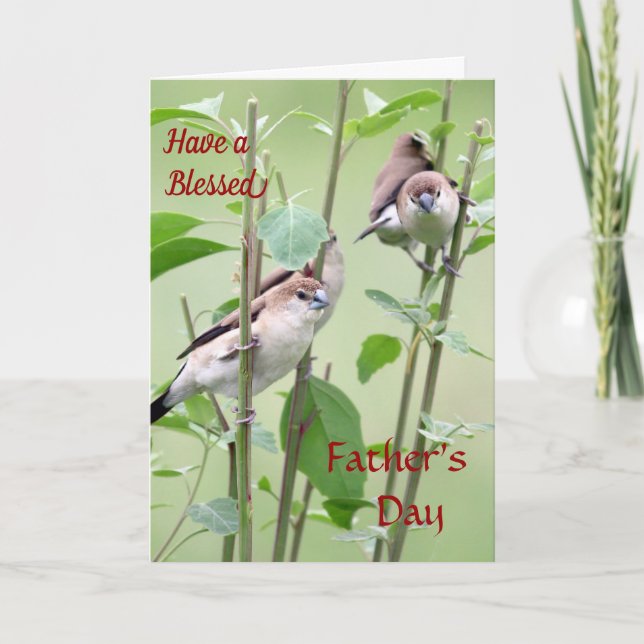 Tener una tarjeta del Día del Padre Grande (Anverso)