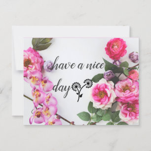 tener una tarjeta postal de un buen día