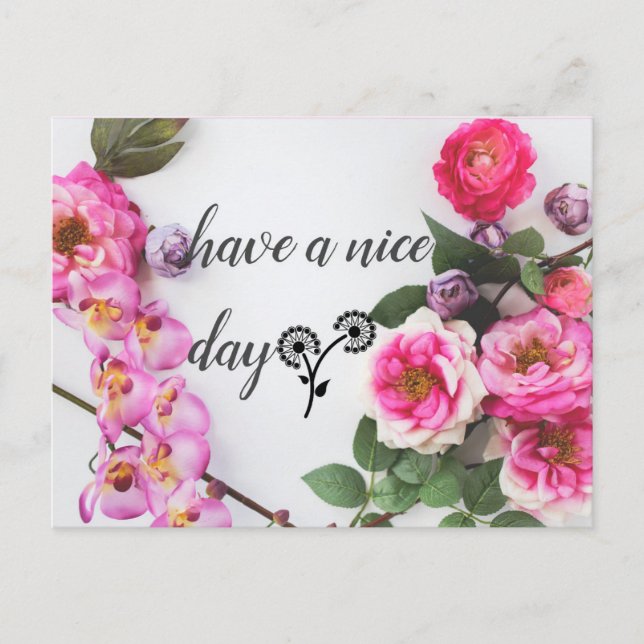 tener una tarjeta postal de un buen día (Anverso)