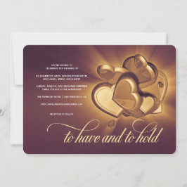 Tener Y Celebrar Invitación De Boda