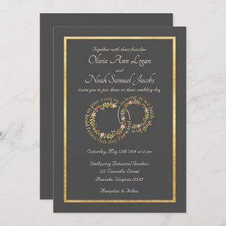 Tener y celebrar la invitación a la boda floral Gr