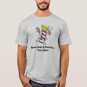 Tener Y Cortar El Pelo... Camiseta de dos bits