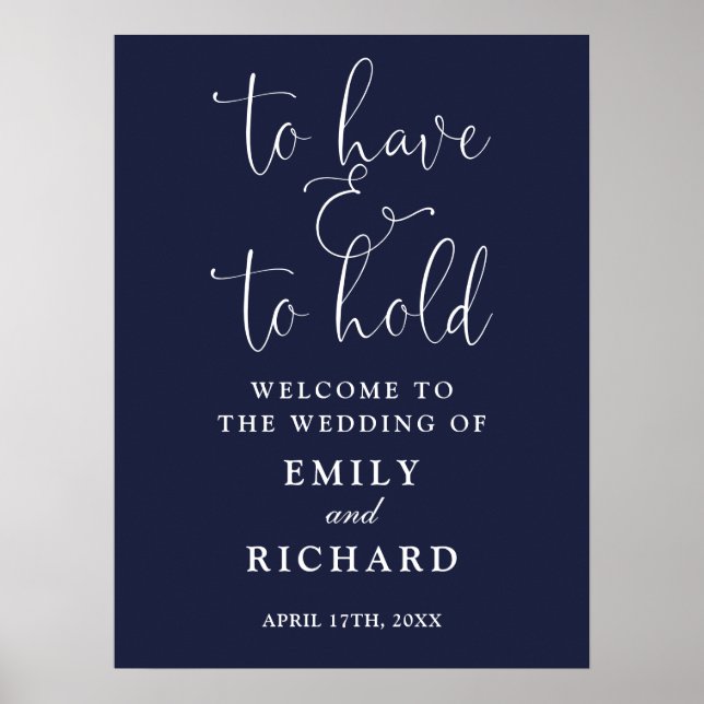 Tener Y Sostener La Señal De Bienvenida Del Boda A (Frente)