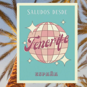 Tenerife canarias España vintage fiesta postal