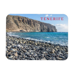 Tenerife guijarros en la playa nevera imán